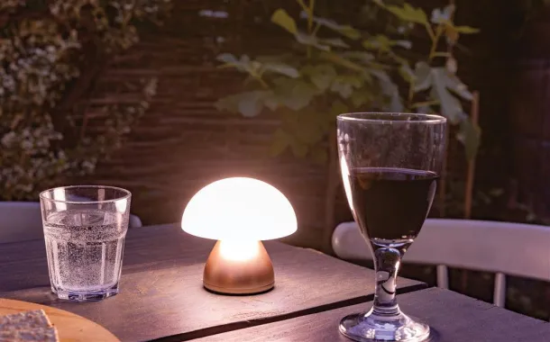  Luming RCS recycled plastic USB re-chargeable table lamp - XD Collection bronze