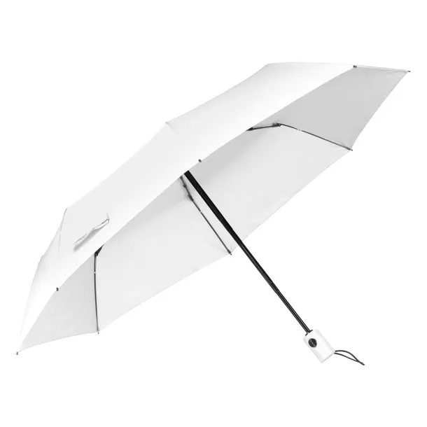 CORAL Foldable windproof umbrella with auto open/close function - CASTELLI White