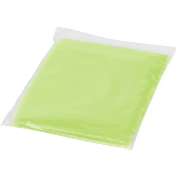 Ziva disposable rain poncho with storage pouch - Unbranded Lime