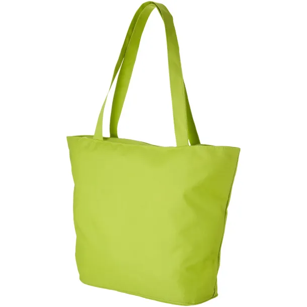 Panama zippered tote bag Lime