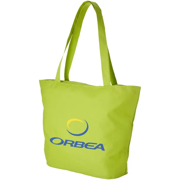 Panama zippered tote bag Lime