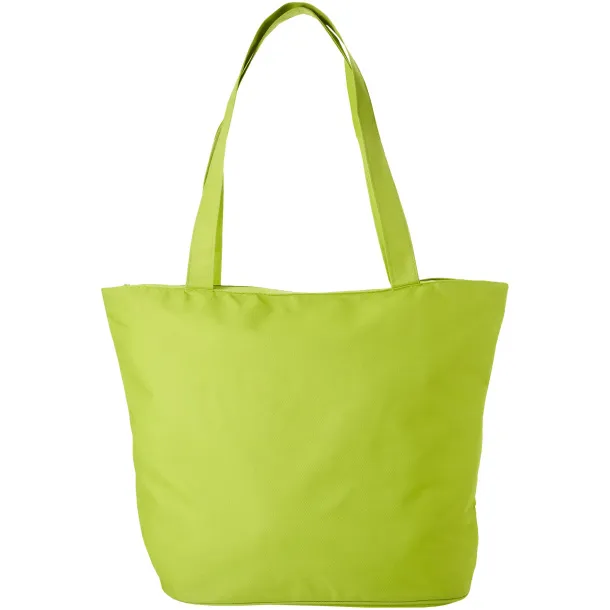 Panama zippered tote bag Lime