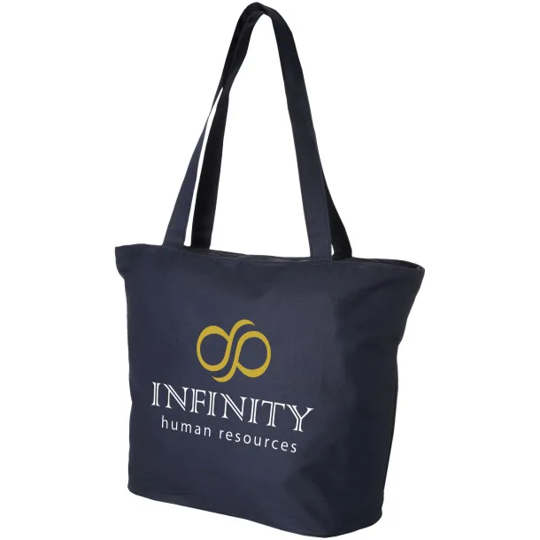 Panama zippered tote bag Navy Blue