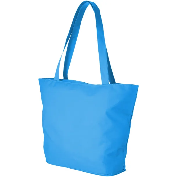 Panama zippered tote bag Process blue