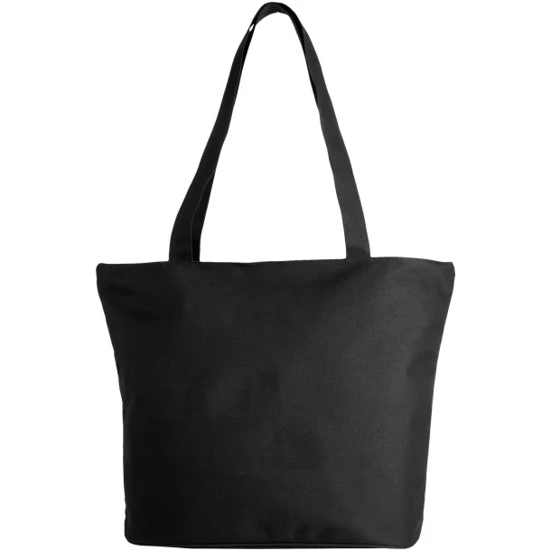 Panama zippered tote bag - Unbranded Solid black