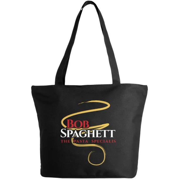 Panama zippered tote bag Crna