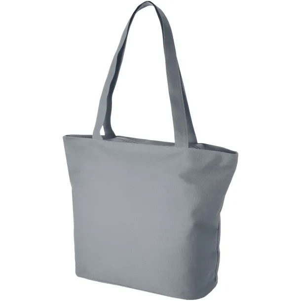 Panama zippered tote bag Grey