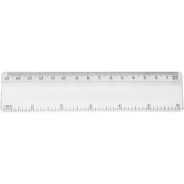 Renzo 15 cm plastic ruler - Unbranded White