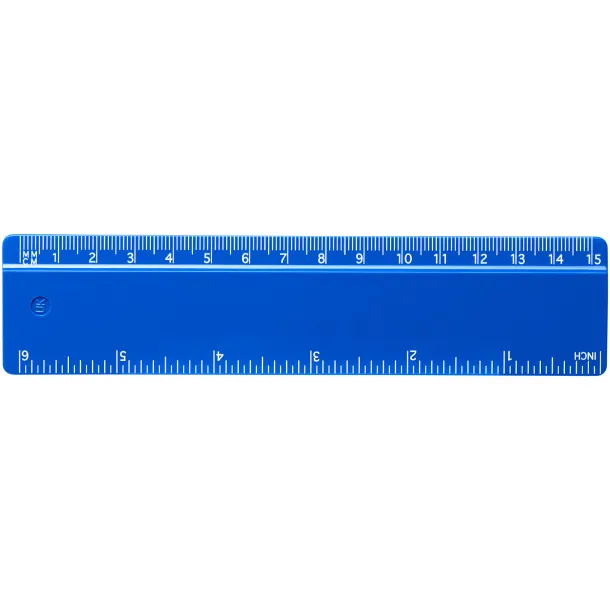 Renzo 15 cm plastic ruler Blue