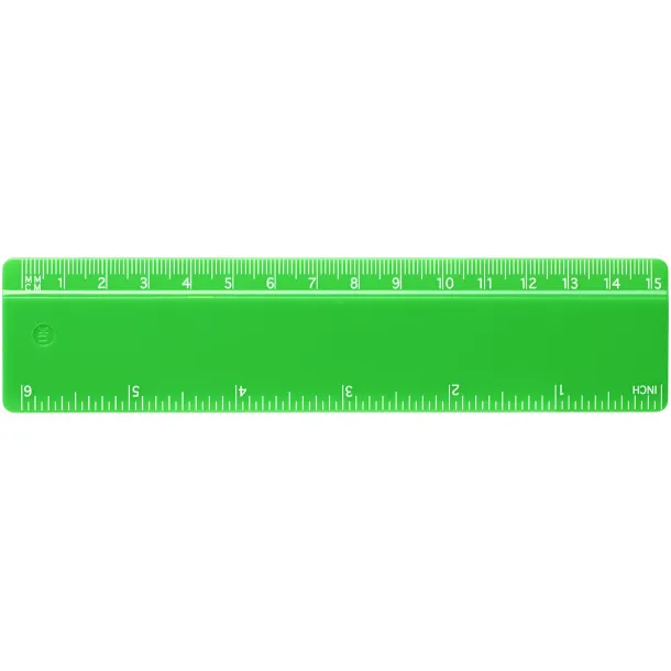 Renzo 15 cm plastic ruler - Unbranded Green