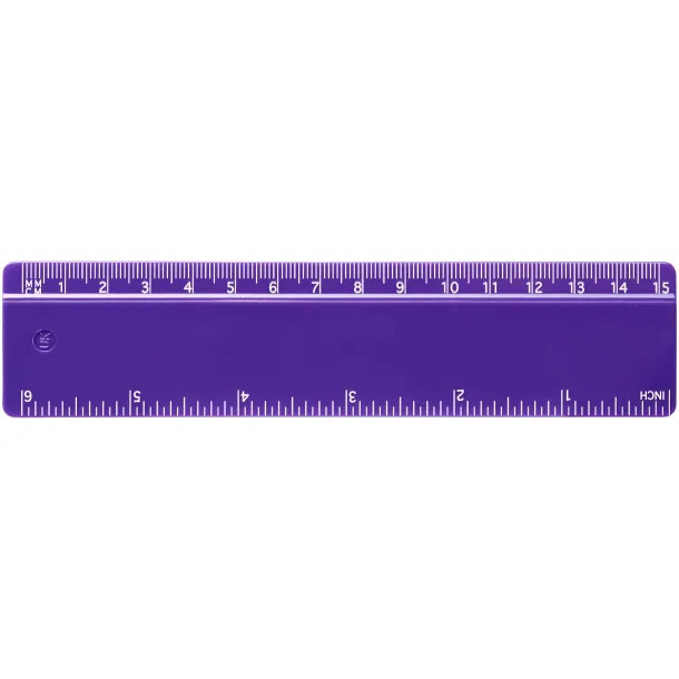 Renzo 15 cm plastic ruler Purple