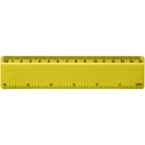 Renzo 15 cm plastic ruler Lime