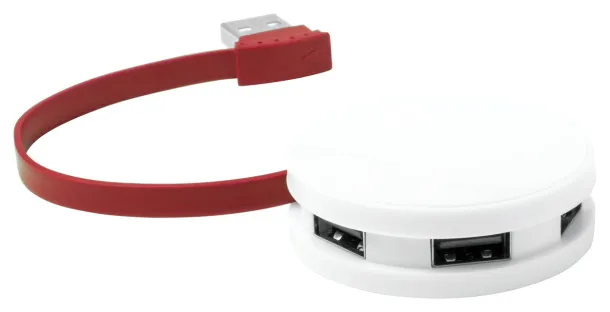 Niyel USB hub Red White