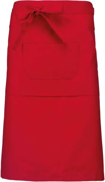  POLYCOTTON LONG APRON - Kariban Red