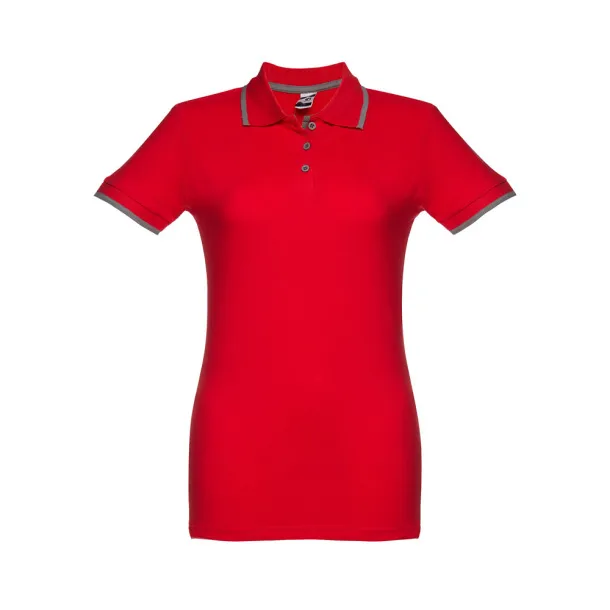 ROME WOMEN ženska prijanjajuća polo majica, 195 g/m² Crvena