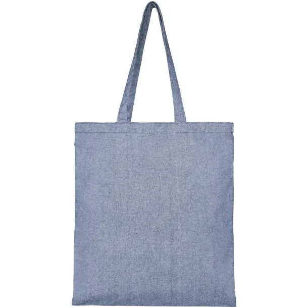 Pheebs 210 g/m² recycled tote bag Heather blue