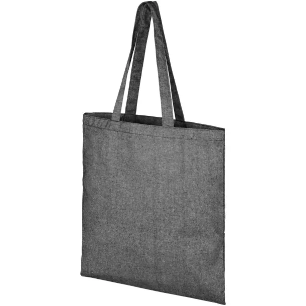 Pheebs 210 g/m² recycled tote bag - Unbranded Heather black