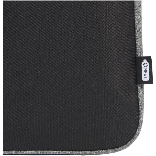 Reclaim 14" GRS recycled two-tone laptop sleeve 2.5L - Bullet Solid black Heather grey