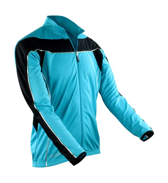  Biciklistička majica LS - Spiro Aqua Crna