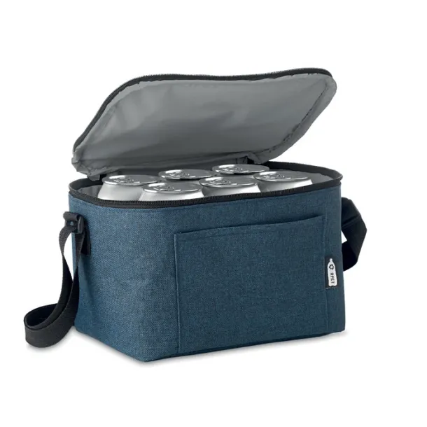 CUBA 600D RPET Cooler bag for cans Blue