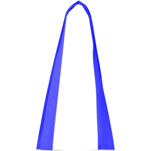 Nevada 100 g/m² cotton tote bag coloured handles Natural Process blue