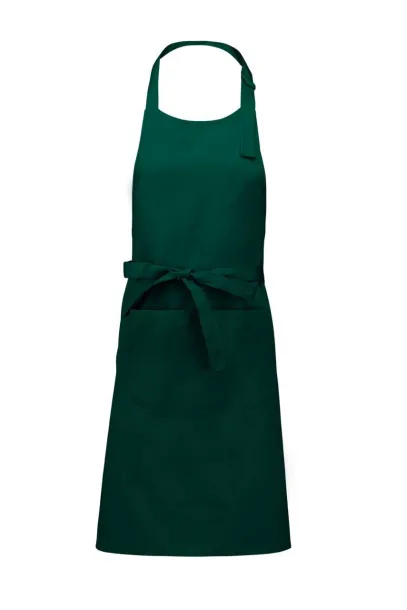  POLYESTER COTTON APRON WITH POCKET - Kariban Zelena