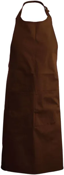  POLYESTER COTTON APRON WITH POCKET - Kariban Chocolate