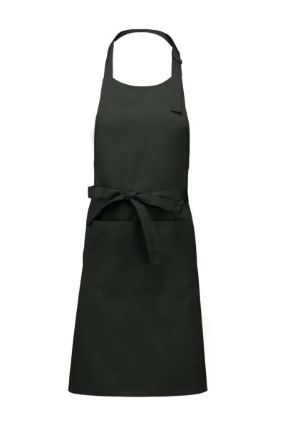  POLYESTER COTTON APRON WITH POCKET - Kariban Tamno siva