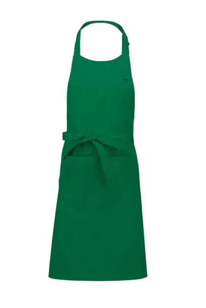  POLYESTER COTTON APRON WITH POCKET - Kariban Kelly zelena
