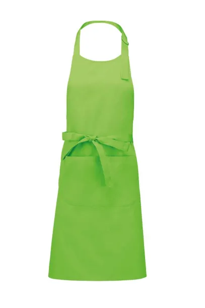  POLYESTER COTTON APRON WITH POCKET - Kariban Lime