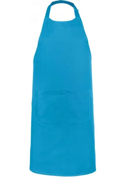  POLYESTER COTTON APRON WITH POCKET - Kariban Tropical Blue