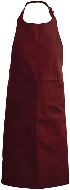  POLYESTER COTTON APRON WITH POCKET - Kariban Wine