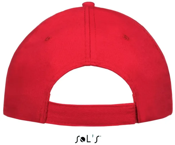 SOL'S SUNNY FIVE PANEL CAP - SOL'S Red White