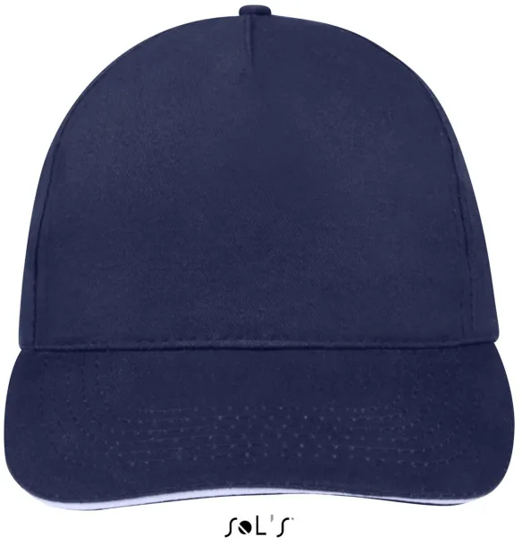 SOL'S SUNNY FIVE PANEL CAP - SOL'S French Navy White