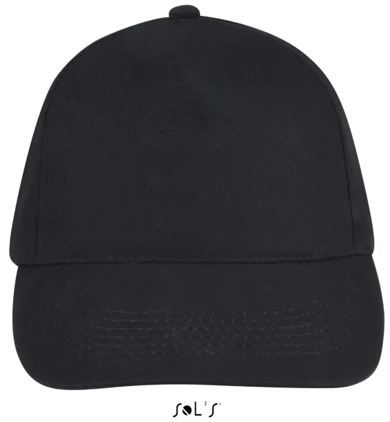 SOL'S SUNNY FIVE PANEL CAP - SOL'S Black