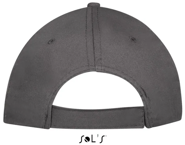 SOL'S SUNNY FIVE PANEL CAP - SOL'S Tamno siva Light Grey