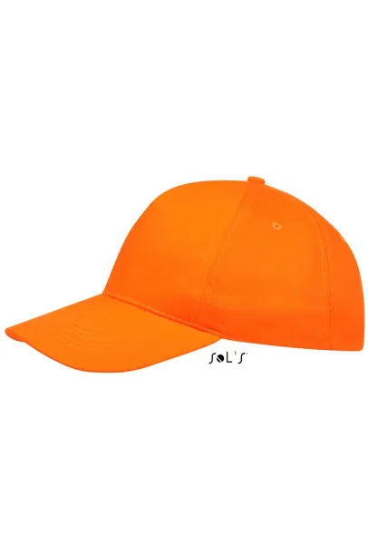 SOL'S SUNNY FIVE PANEL CAP - SOL'S Orange