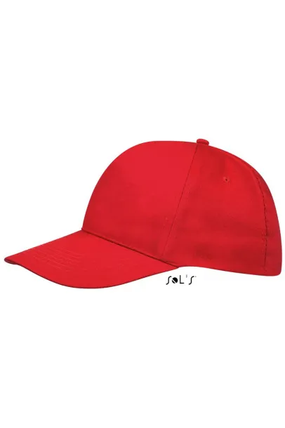 SOL'S SUNNY FIVE PANEL CAP - SOL'S Red