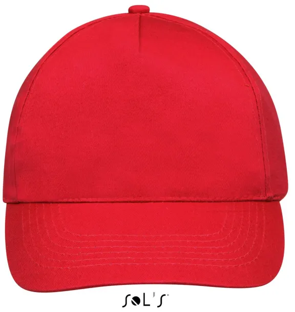 SOL'S SUNNY FIVE PANEL CAP - SOL'S Red