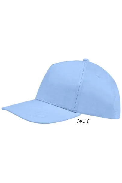 SOL'S SUNNY FIVE PANEL CAP - SOL'S Sky blue