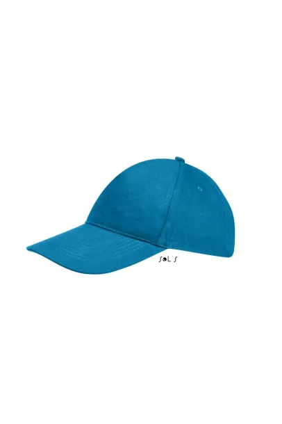 SOL'S SUNNY FIVE PANEL CAP - SOL'S Aqua