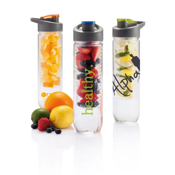  boca za vodu s umetkom, 800ml - XD Collection Narančasta 