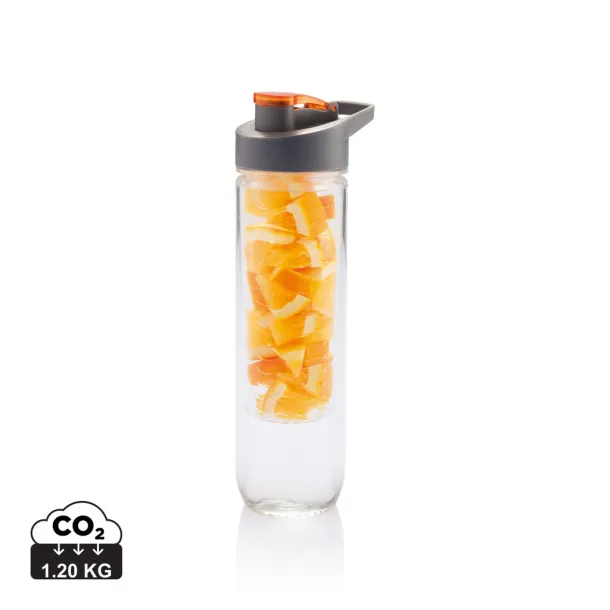  boca za vodu s umetkom, 800ml - XD Collection Narančasta 