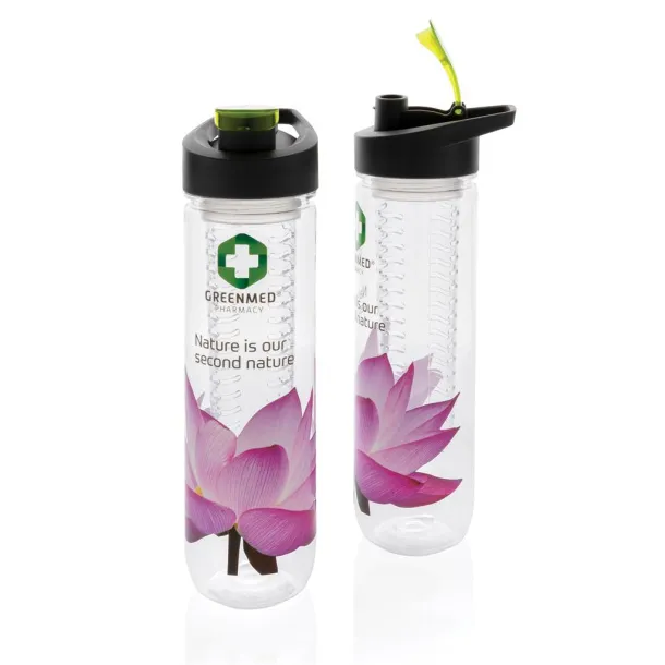  boca za vodu s umetkom, 800ml - XD Collection Zelena anthracite