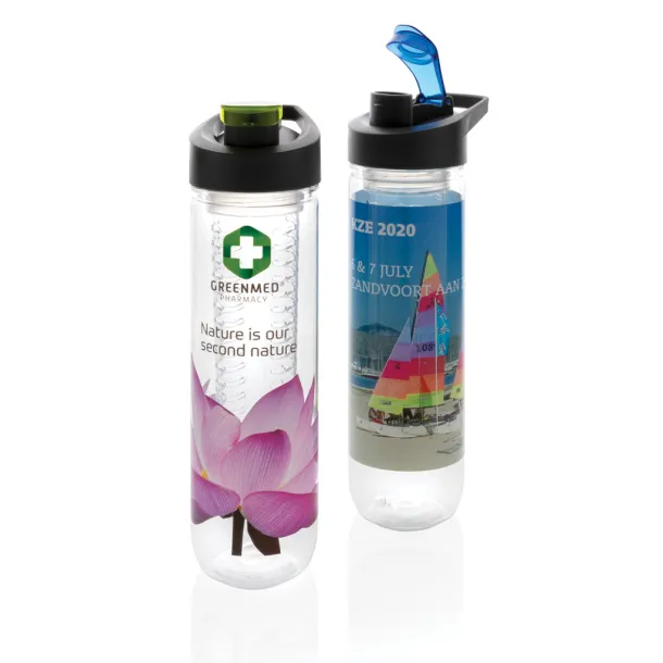  boca za vodu s umetkom, 800ml - XD Collection Zelena anthracite
