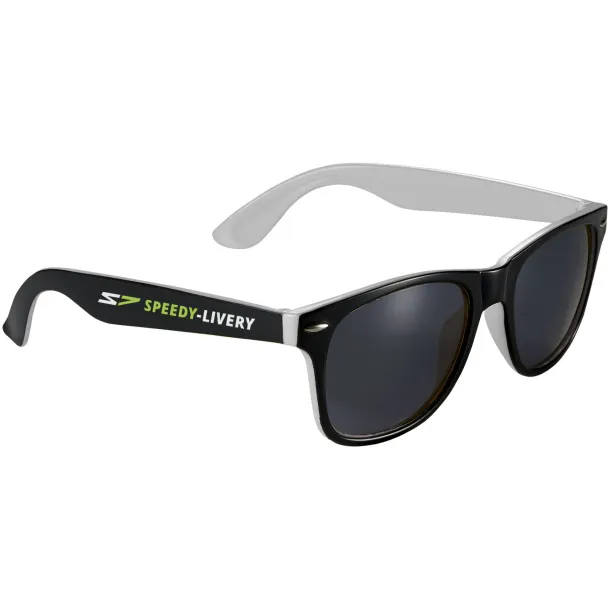 Sun Ray sunglasses with two coloured tones White Solid black