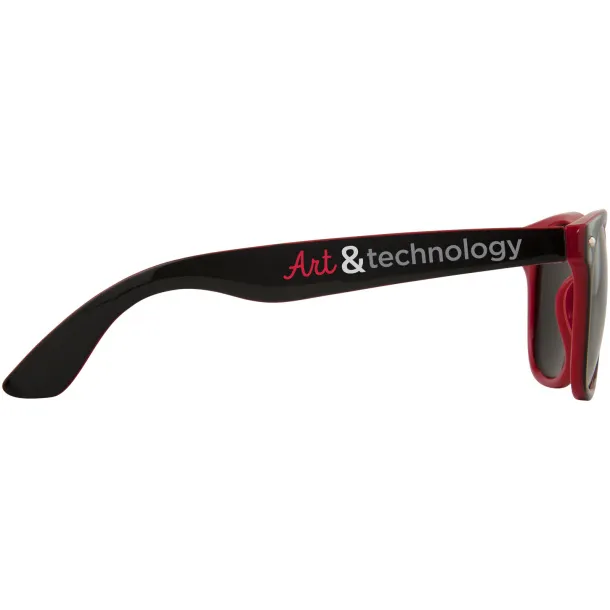 Sun Ray sunglasses with two coloured tones Red Solid black