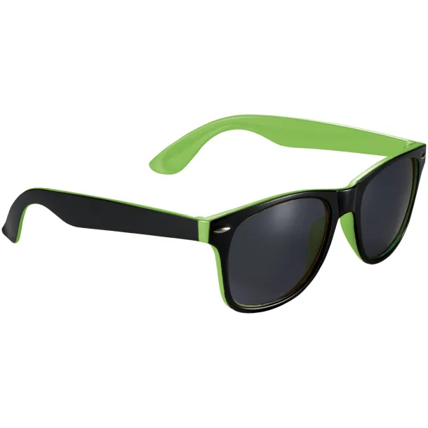 Sun Ray sunglasses with two coloured tones Lime Crna