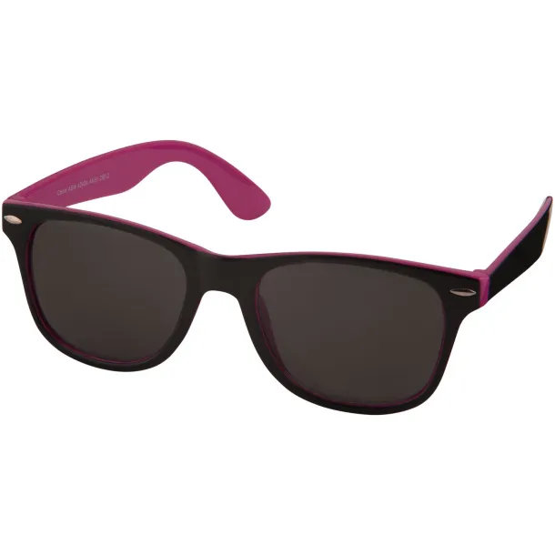 Sun Ray sunglasses with two coloured tones Transparent pink Solid black