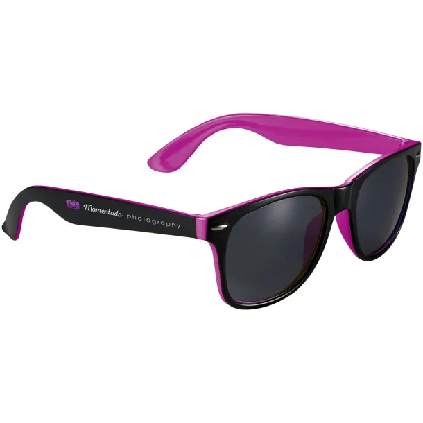 Sun Ray sunglasses with two coloured tones Transparent pink Solid black